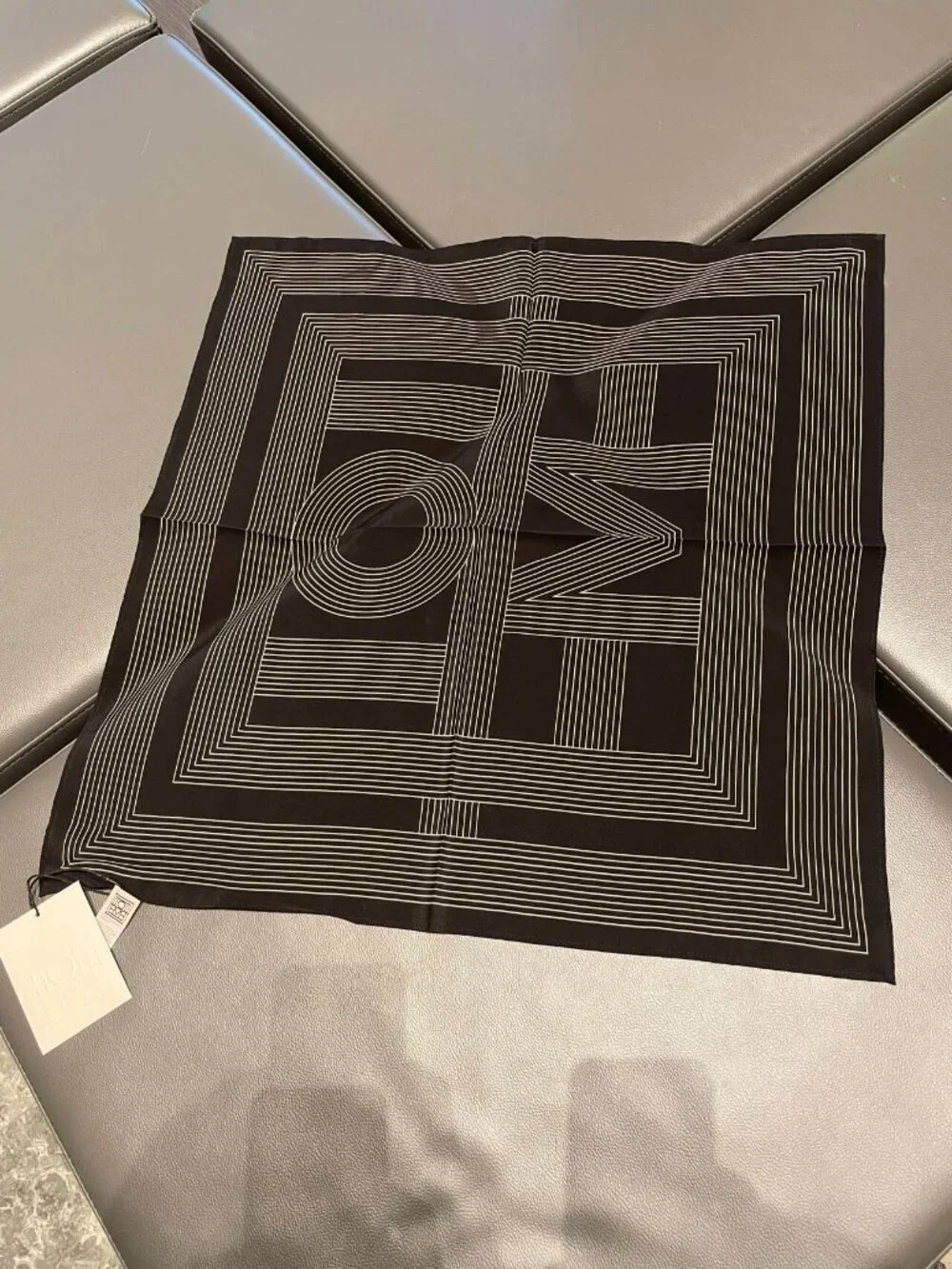 Toteme Geometric Silk Scarf 22.4